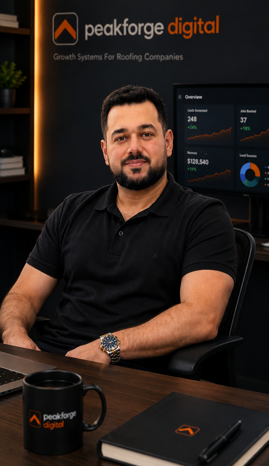 Founder of PeakForge Digital, the roofing website and growth systems agency
